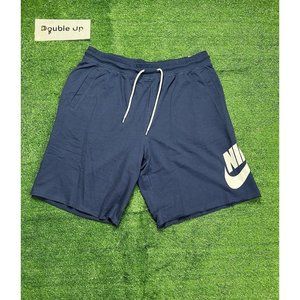 Nike Sportswear French Terry Sweat Shorts AT5267-410 Blue White Men's Size 2XL